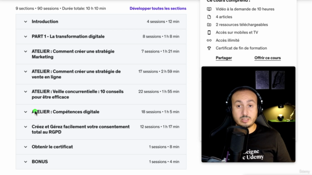 Formation stratégie marketing : Commercial -Vente -Marketing – Screenshot 4