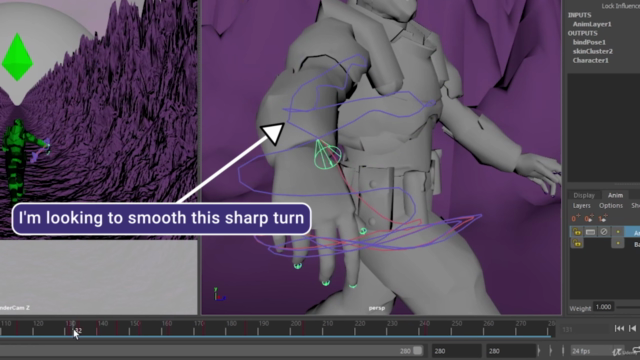 3D Motion Capture Looping Animation in Autodesk Maya – Screenshot 3