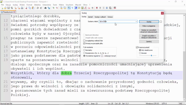 Wyrażenia regularne w Pythonie – Screenshot 3