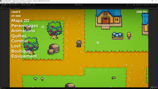 UNITY : Développer un RPG 2D avec C# - Formation complète – Screenshot 3