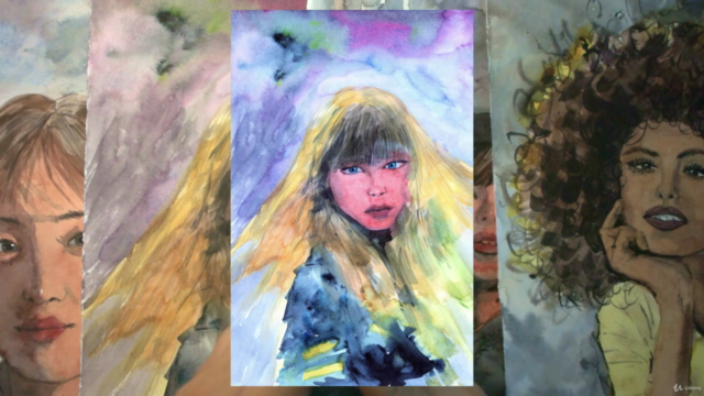 How to Paint Watercolor Portraits – Screenshot 2