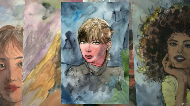 How to Paint Watercolor Portraits – Screenshot 3