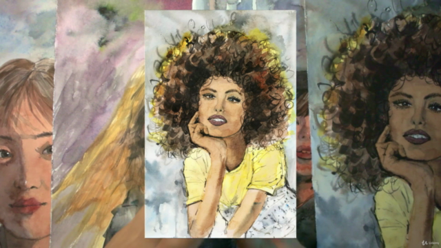 How to Paint Watercolor Portraits – Screenshot 4