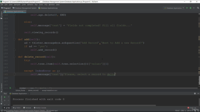 Python Database Design | Build A Database Management System – Screenshot 1