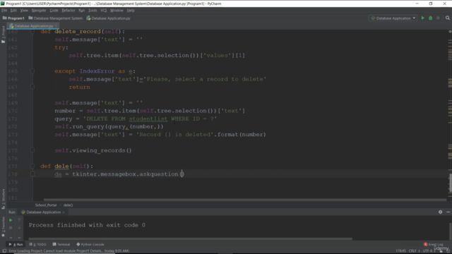 Python Database Design | Build A Database Management System – Screenshot 3