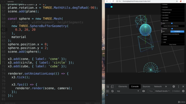 Criando 3D para a Web com Three.js e WebGL – Screenshot 1