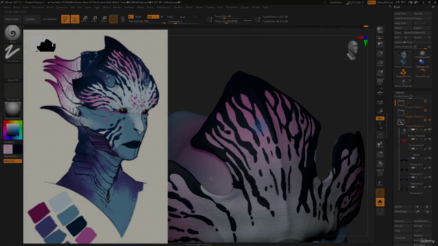 Curso de ZBrush - Pintando Texturas no ZBrush – Screenshot 3