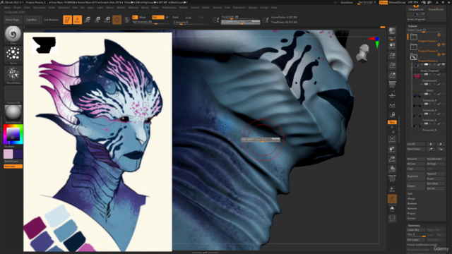 Curso de ZBrush - Pintando Texturas no ZBrush – Screenshot 4