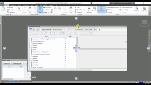 Navisworks 2021 Quantification Course – Screenshot 1