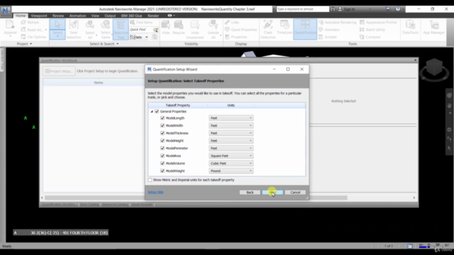 Navisworks 2021 Quantification Course – Screenshot 3