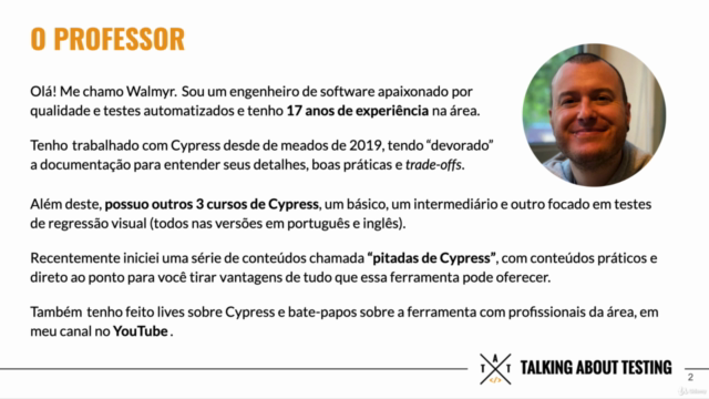 Testes automatizados com Cypress - Avançado – Screenshot 1