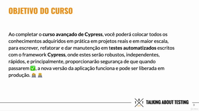 Testes automatizados com Cypress - Avançado – Screenshot 2
