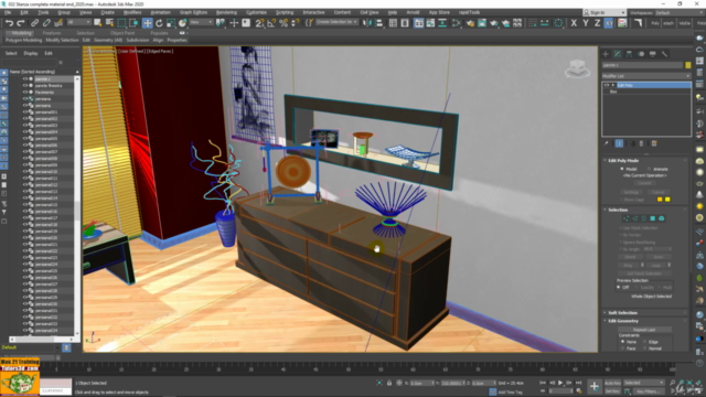 3ds max modellazione Interni Corso Completo. – Screenshot 1