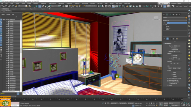 3ds max modellazione Interni Corso Completo. – Screenshot 2