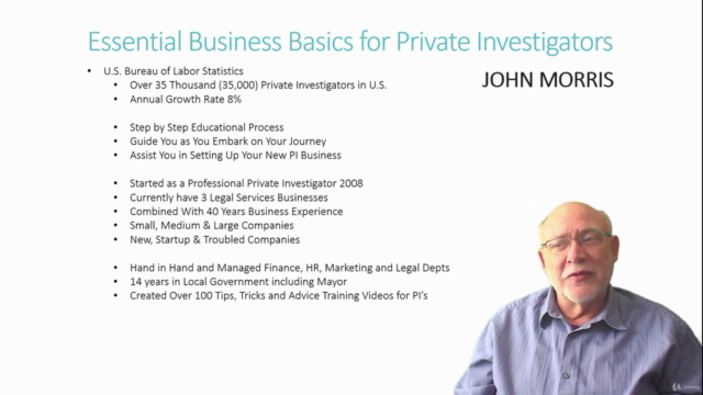 Essential Business Basics for Private Investigators – Screenshot 2
