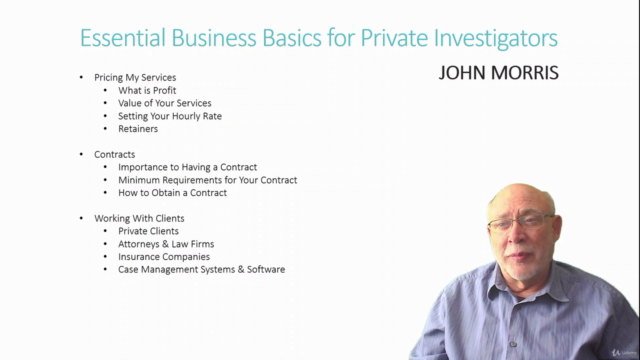 Essential Business Basics for Private Investigators – Screenshot 4