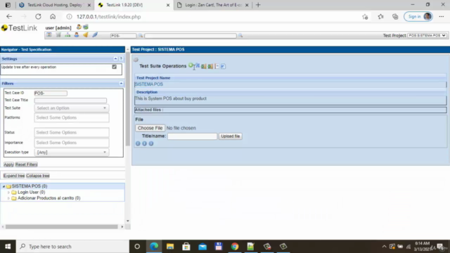 QA Testing - TestLink herramienta de gestión de pruebas – Screenshot 2