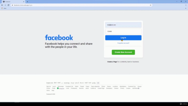 Building a Facebook Clone - Step by Step – Screenshot 2