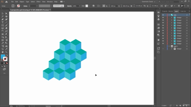 Learn Perspective Drawing in Adobe Illustrator – Screenshot 3