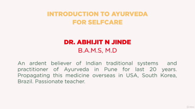 Introduction to Ayurveda for self-care (Basic version) – Screenshot 1