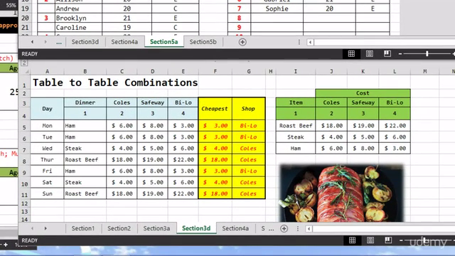 MS Excel Data Cross Referencing using VLOOKUP and HLOOKUP – Screenshot 2