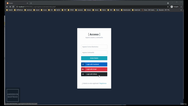 Registro y Login con Redes Sociales PHP, MySQL y Firebase – Screenshot 4