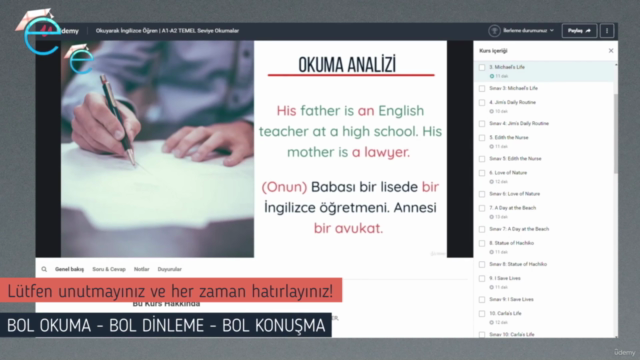 Okuyarak İngilizce Öğren | A1-A2 TEMEL Seviye Okumalar - Screenshot_04