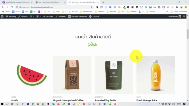 คอร์สสอนสร้างเว็บไซต์ ขายของออนไลน์ พร้อมระบบรับชำระ เพิ่มสิ – Screenshot 1