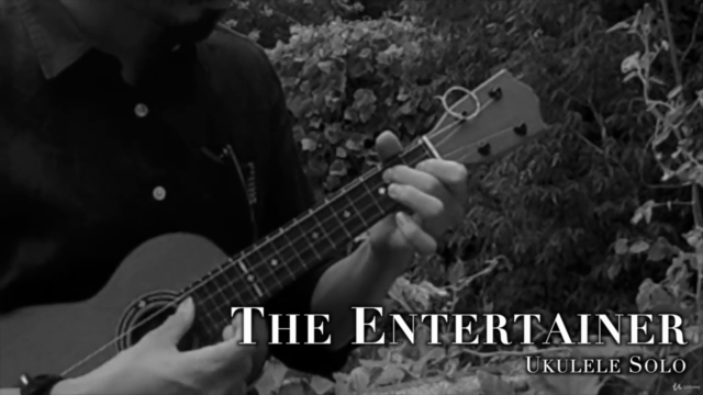 ウクレレで小粋に奏でるラグタイム「The Entertainer」ウクレレ・ソロ演奏(Low-Gアレンジ) – Screenshot 4