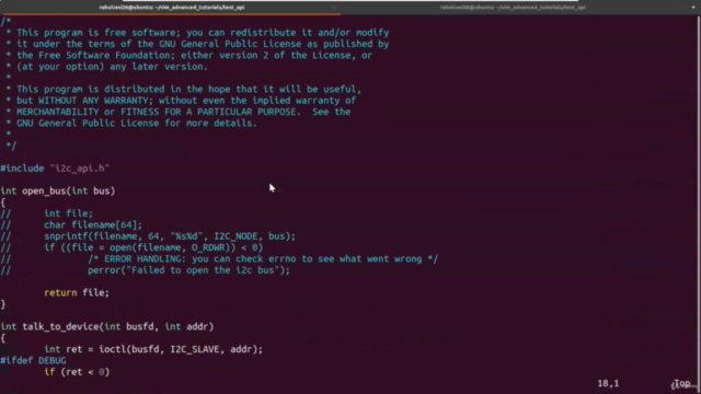 VIM Advanced Tutorial – Screenshot 2
