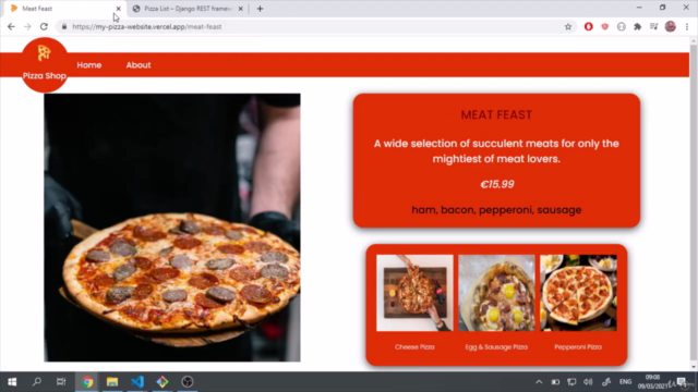 Make A Pizza Website with Next.js Frontend & Django Backend - Screenshot_01
