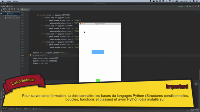 Développeur de jeux Python | Formation Complète Pygame – Screenshot 3