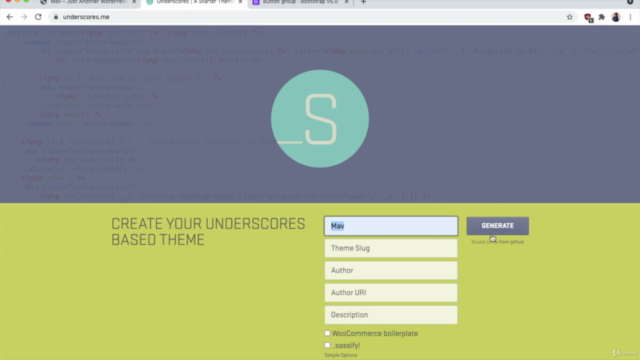 WordPress Theme Development For Beginners - Bootstrap 2021 – Screenshot 3