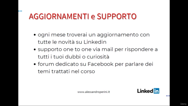 Impara ad usare Linkedin in modo professionale – Screenshot 4
