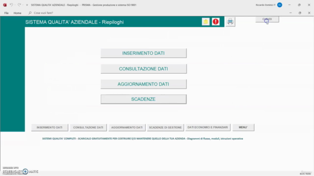 Gestione azienda produzione con software modificabile – Screenshot 2