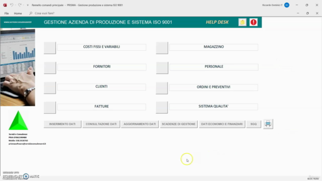 Gestione azienda produzione con software modificabile – Screenshot 3