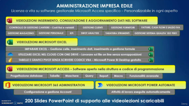 Gestione impresa edile con software modificabile – Screenshot 1