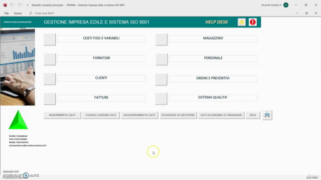 Gestione impresa edile con software modificabile – Screenshot 3