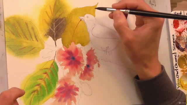 Spring Blossoms Motifs in Watercolor [English] – Screenshot 1