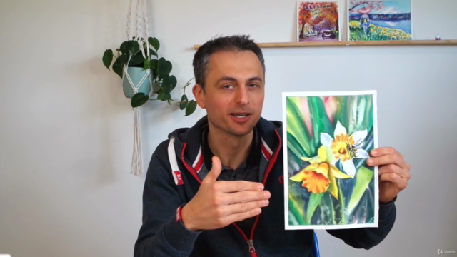 Spring Blossoms Motifs in Watercolor [English] – Screenshot 2