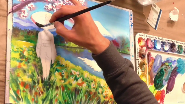 Spring Blossoms Motifs in Watercolor [English] – Screenshot 4