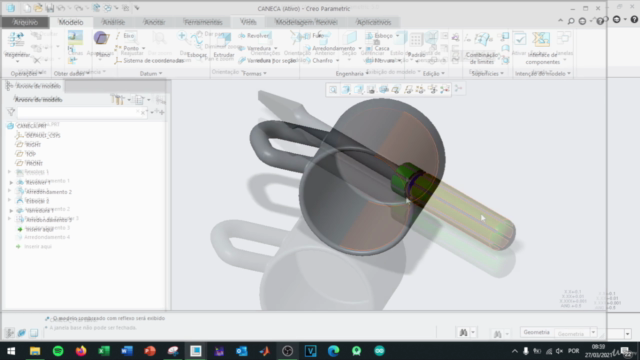 Modelagem 3D: Partindo do zero no PTC Creo Parametric – Screenshot 2
