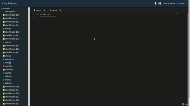 Building a VS Code clone with React (w/ Redux + Typescript) – Screenshot 4