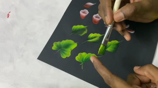 One stroke painting/ Roses on wooden board/ plumerias – Screenshot 2
