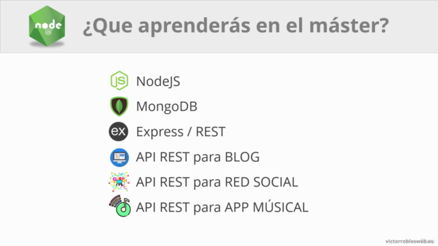 Master en APIs RESTful con NodeJS: Crea 3 backends completos – Screenshot 3