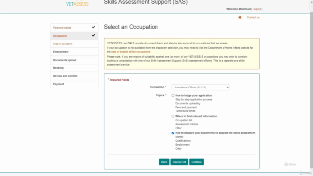 Vetassess Skills Assessment (Arabic) – Screenshot 2