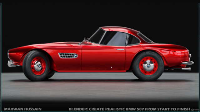 Blender: Create Realistic BMW 507 From Start to Finish - Screenshot_01