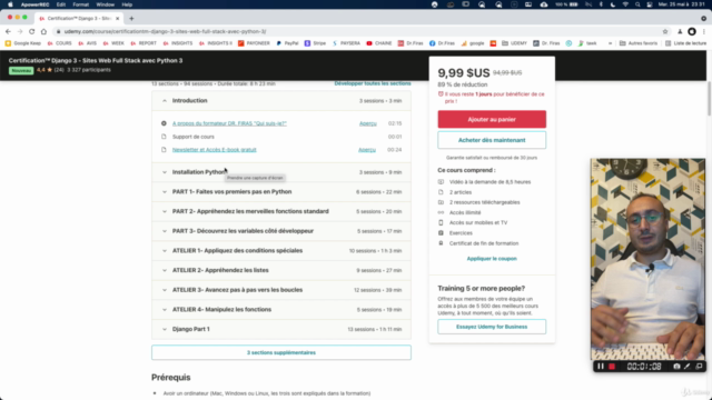 Certification Django 3 - Sites Web Full Stack avec Python 3 - Screenshot_03