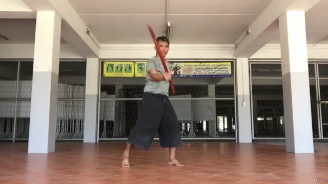 Single Sword level 1 in Krabikrabong martial art of Thailand – Screenshot 1