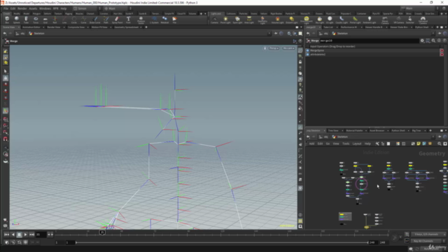 Humanoid Rigging For Games Using Houdini And KineFX – Screenshot 1